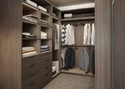 IQ+ Cabinetry custom closet systems with organized shelving and storage solutions
